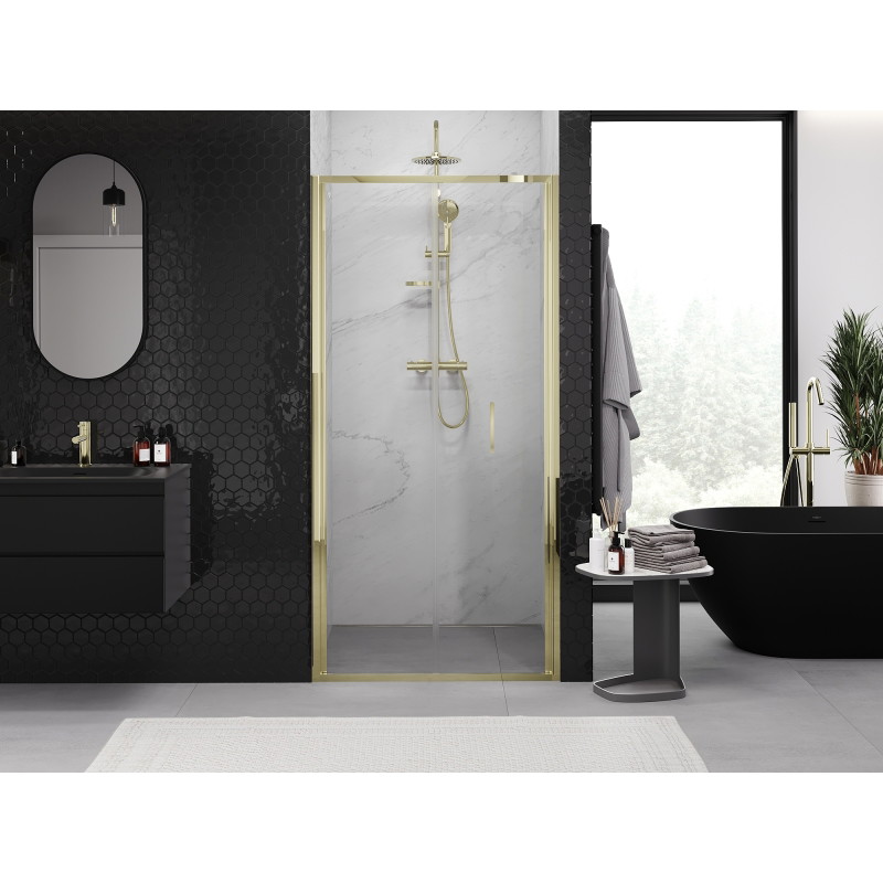 Mexen Exo-F porte de douche pliante 110 cm, transparent, dorée - 816-110-000-50-00