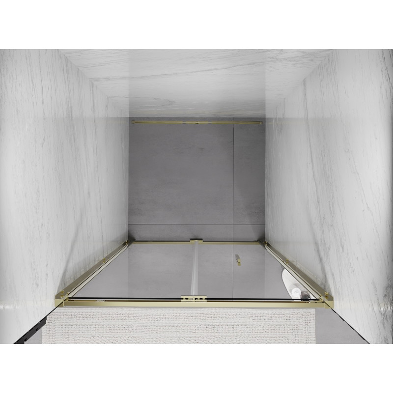 Mexen Exo-F porte de douche pliante 110 cm, transparent, dorée - 816-110-000-50-00