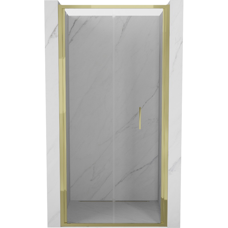 Mexen Exo porte de douche pliante 110 cm, transparente, dorée - 816-110-000-50-00