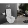 Mexen Cube cuvette WC Rimless avec abattant slim à descente ralentie, duroplast, blanc brillant - 30924000