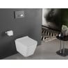 Mexen Cube cuvette WC Rimless avec abattant slim à descente ralentie, duroplast, blanc brillant - 30924000