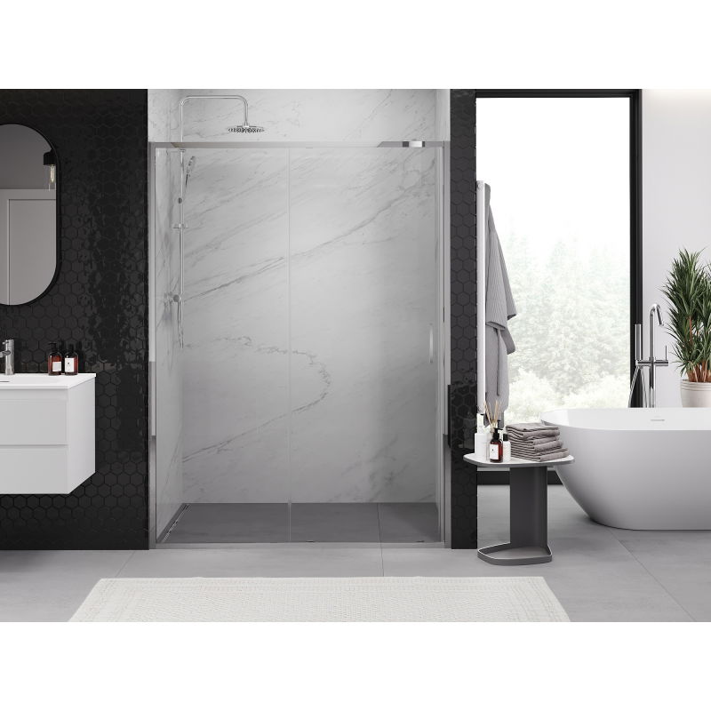 Mexen Exo portes de douche coulissantes 190 cm, transparentes, chromées - 8151-190-000-01-00