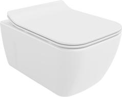 Mexen Margo bol de WC Rimless avec siège slim à fermeture lente, duroplast, Blanc - 30420800