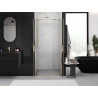 Mexen Exo-BR Duo portes de douche doubles pivotantes 120 cm, transparentes, dorées - 8182-120-000-50-00