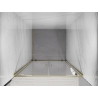 Mexen Exo-BR Duo portes de douche doubles pivotantes 120 cm, transparentes, dorées - 8182-120-000-50-00