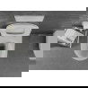 Mexen Lena cuvette WC sans rebord avec abattant à descente lente slim, duroplast, blanc/or motif à carreaux - 30224009