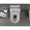 Mexen Lena WC sans rebord avec abattant à descente lente slim, duroplast, blanc/or motif écaille - 30224008