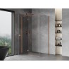 Mexen Mist-H T cabine de douche pivotante gauche 95 x 90 cm, transparent, cuivre brossé - 8A5T-095-090-65-00-L