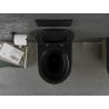 Mexen Lena cuvette WC Rimless avec siège à descente lente slim, duroplast, noir mat/or motif écailles - 30224078