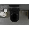 Mexen Lena cuvette WC sans rebord avec abattant à descente progressive slim, duroplast, noir mat/motif écaille doré