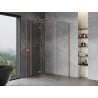 Mexen Mist-H T cabine de douche battante gauche 75 x 110 cm, transparent, cuivre brossé - 8A5T-075-110-65-00-L