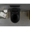 Mexen Lena Cuvette WC sans rebord avec abattant à descente lente slim, duroplast, noir mat/or - 30224076