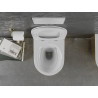 Mexen Lena cuvette WC sans bride avec abattant à descente amortie slim, duroplast, blanc/or - 30224006