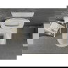Mexen Lena cuvette WC sans bride avec abattant slim à descente progressive, duroplast, blanc/or - 30224006