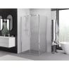 Mexen Exo cabine de douche à charnière 120 x 75 cm, transparent, chrome - 814-120-075-01-00