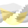 Mexen Lena cuvette WC sans bride avec abattant slim à descente progressive, duroplast, blanc/or - 30224006