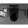 Mexen Lena Cuvette WC sans rebord avec abattant slim à descente progressive, duroplast, noir mat/argenté - 30224074
