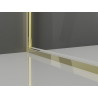 Mexen Exo-B Duo cabine de douche pivotante 120 x 75 cm, transparente, dorée - 814-120-075-50-00