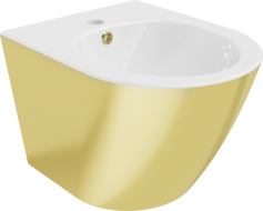Mexen Lena bidet mural, Blanc/Or - 35224806