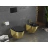 Mexen Lena bidet suspendu, noir mat/doré - 35224876