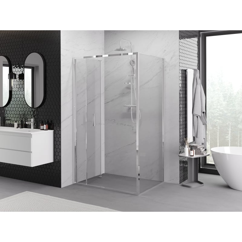 Mexen Exo-F cabine de douche pliante 75 x 110 cm, transparent, chromé - 816-075-110-01-00