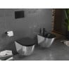 Mexen Lena bidet suspendu, noir mat/argent - 35224874