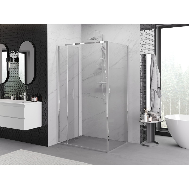 Mexen Exo-F cabine de douche pliante 80 x 120 cm, transparent, chromé - 816-080-120-01-00