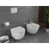 Mexen Lena bidet mural, Blanc/Or lignes - 35224805