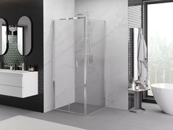 Mexen Exo-F cabine de douche pliante 110 x 110 cm, transparent, chrome - 816-110-110-01-00