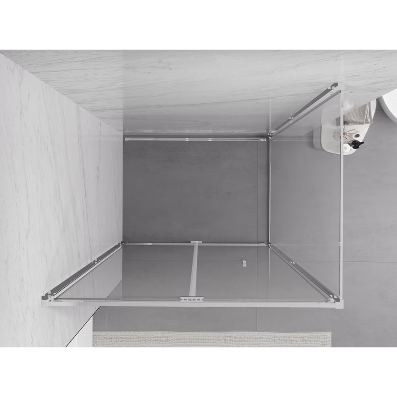 Mexen Exo-F cabine de douche repliable 120 x 75 cm, transparent, chrome - 816-120-075-01-00
