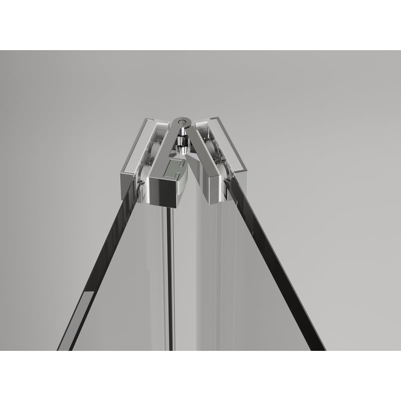 Mexen Exo-F cabine de douche repliable 120 x 75 cm, transparent, chrome - 816-120-075-01-00