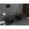Mexen Lena bidet mural, Noir mat/Or lignes - 35224875
