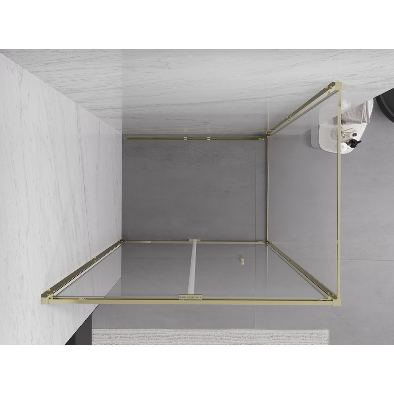 Mexen Exo-F cabine de douche pliante 70 x 110 cm, transparente, dorée - 816-070-110-50-00