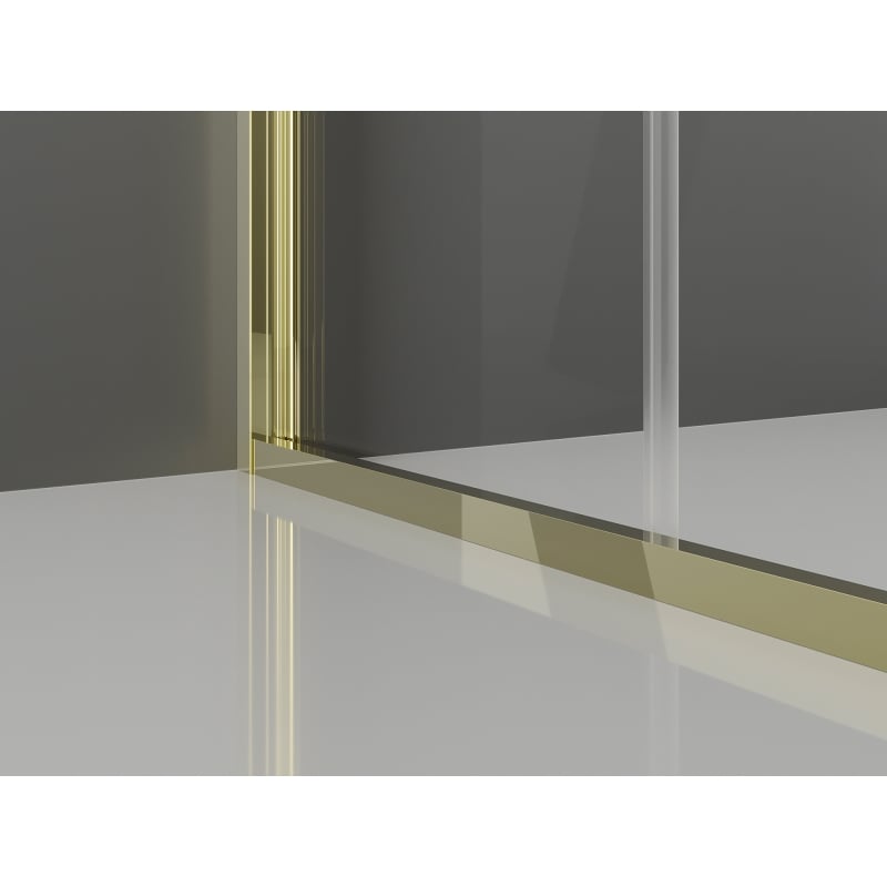 Mexen Exo-F cabine de douche pliante 75 x 120 cm, transparent, or - 816-075-120-50-00