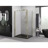 Mexen Exo-F cabine de douche pliante 75 x 120 cm, transparent, or - 816-075-120-50-00