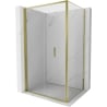 Mexen Exo cabine de douche pliante 80 x 120 cm, transparente, dorée - 816-080-120-50-00