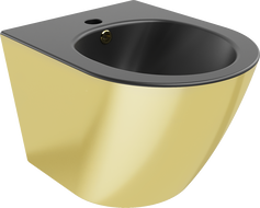 Mexen Lena bidet suspendu, noir mat/or - 35224876
