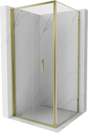 Mexen Exo-F cabine de douche pliable 110 x 110 cm, transparente, dorée - 816-110-110-50-00
