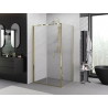 Mexen Exo-F cabine de douche pliante 120 x 95 cm, transparent, or - 816-120-095-50-00