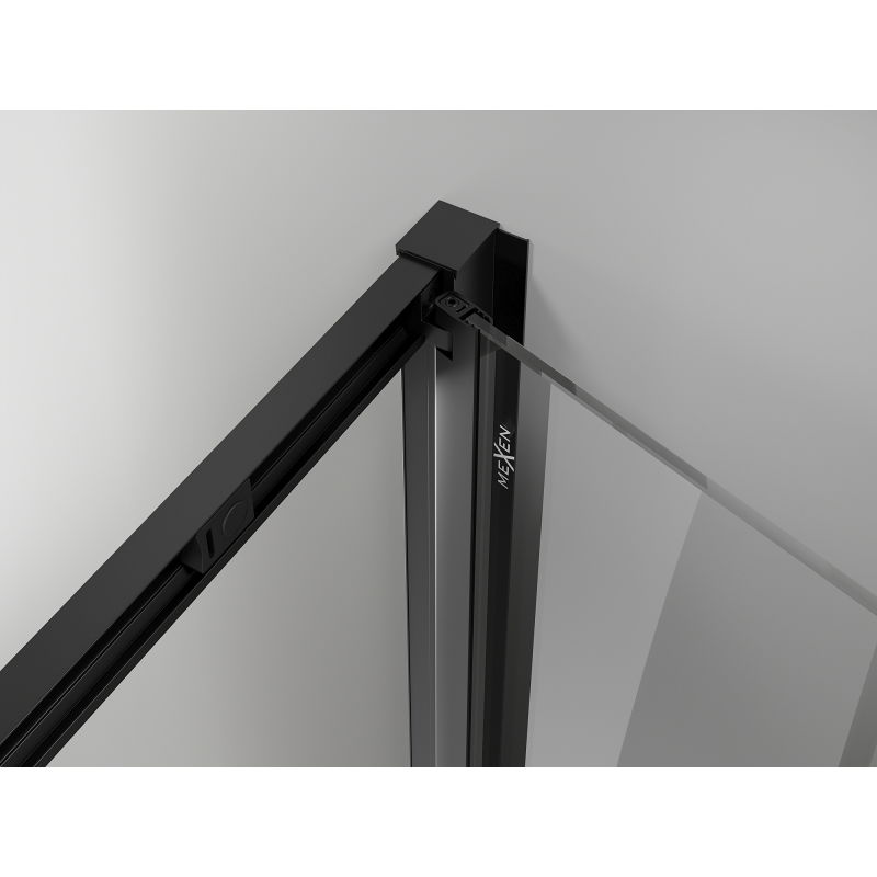 Mexen Exo cabine de douche pliable 100 x 120 cm, transparent, noir - 816-100-120-70-00