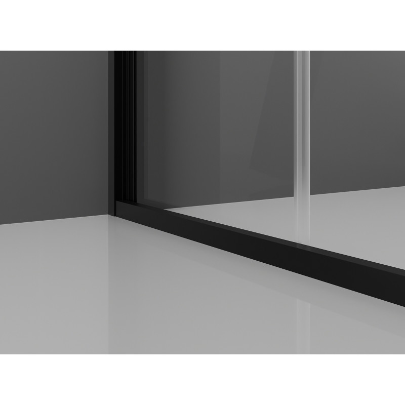 Mexen Exo-F cabine de douche pliante 110 x 85 cm, transparente, noire - 816-110-085-70-00