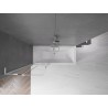 Mexen Velar L paroi de baignoire à 2 volets coulissants 70 x 150 cm, transparent, chrome - 896-070-003-01-01