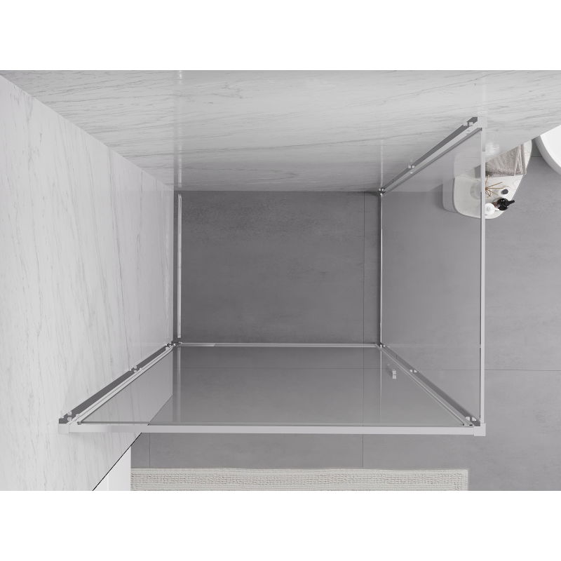 Mexen Exo cabine de douche pivotante 100 x 120 cm, transparent, chrome - 817-100-120-01-00