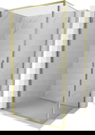 Mexen Exo cabine de douche pivotante 85 x 110 cm, transparente, or - 817-085-110-50-00