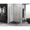 Mexen Exo-B cabine de douche pivotante 70 x 120 cm, transparent, or - 817-070-120-50-00