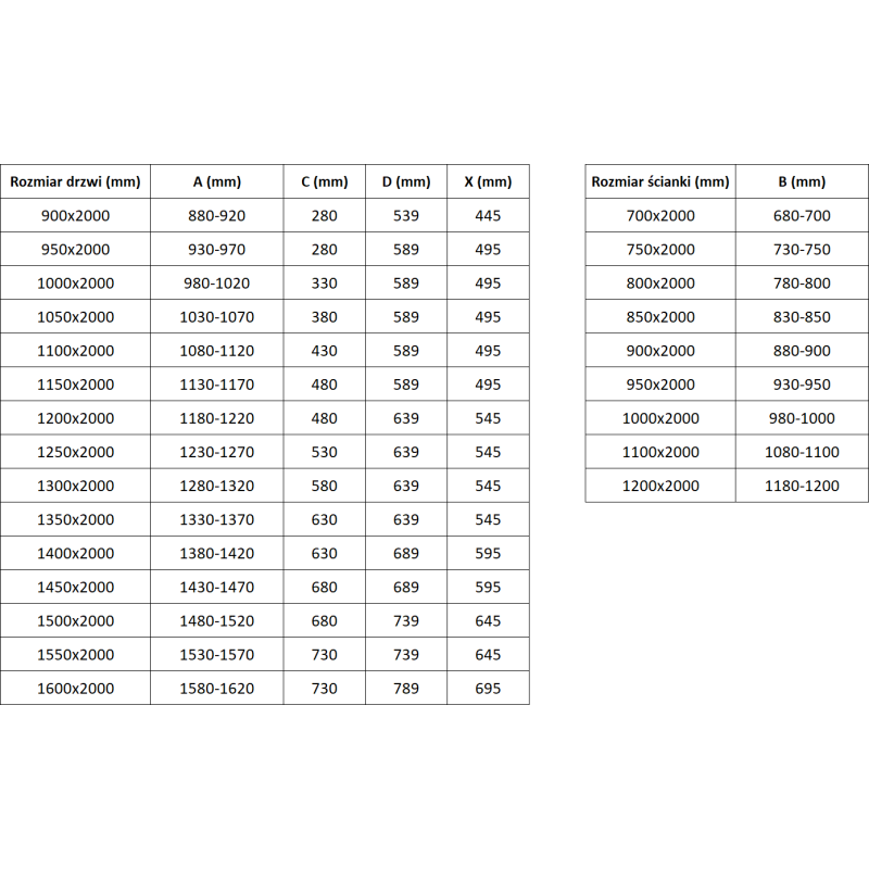 Mexen Exo cabine de douche pivotante 110 x 85 cm, transparente, dorée - 819-110-085-50-00