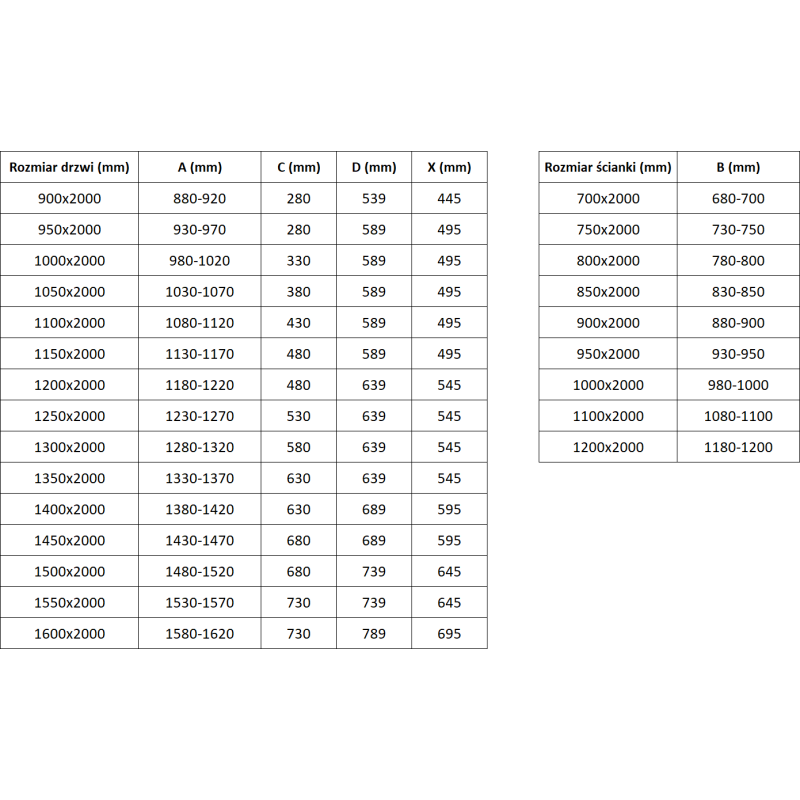 Mexen Exo cabine de douche pivotante 100 x 85 cm, transparent, dorée - 819-100-085-50-00