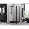 Cabine de douche pliante Mexen Exo 100 x 80 cm, transparente, noir - 819-100-080-70-00