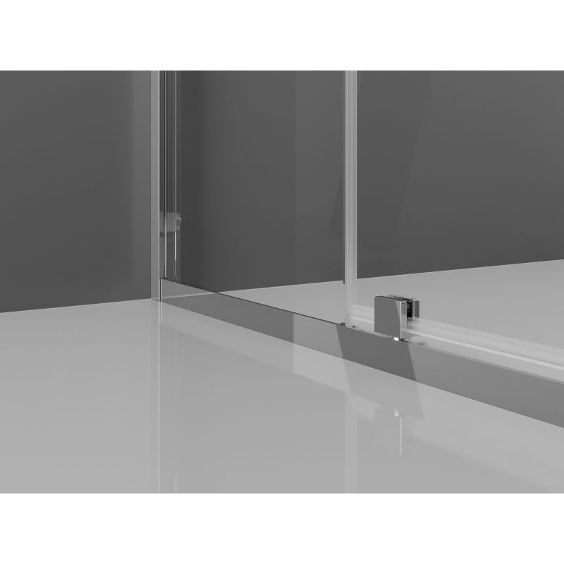 Mexen Exo cabine de douche pivotante 130 x 120 cm, transparente, chrome - 819-130-120-01-00