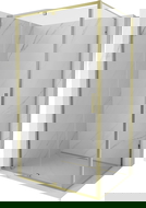 Mexen Exo cabine de douche pivotante 105 x 110 cm, transparente, or - 819-105-110-50-00